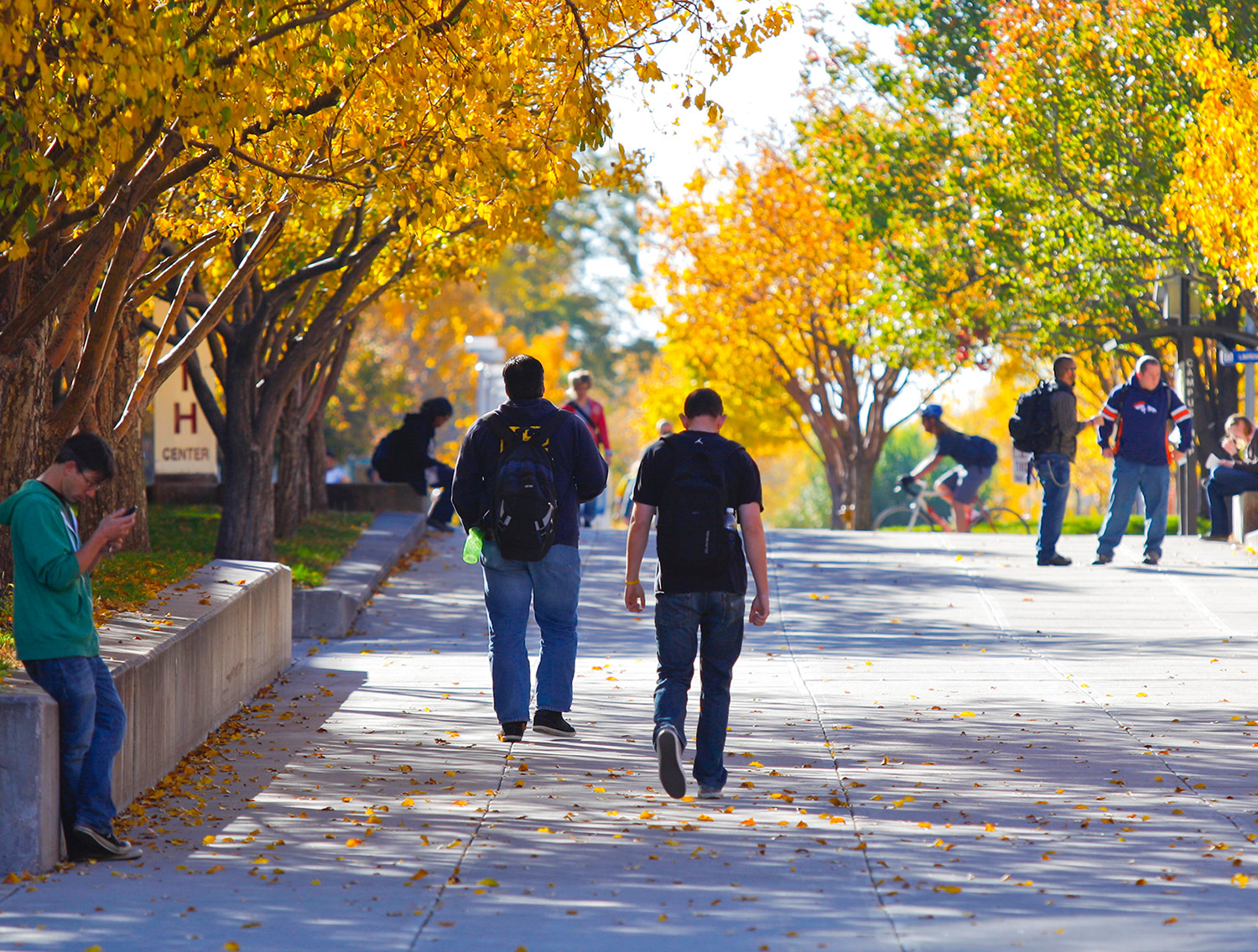 Students Walking on the Auraria Campus